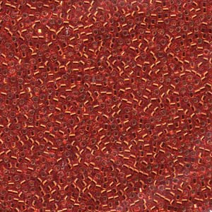 11/0 – Miyuki Delica – 5g Bag - Silver Lined Red Orange – DB043