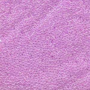 11/0 – Miyuki Delica - 5g Bag – Lined Crystal Pale Lilac – DB248