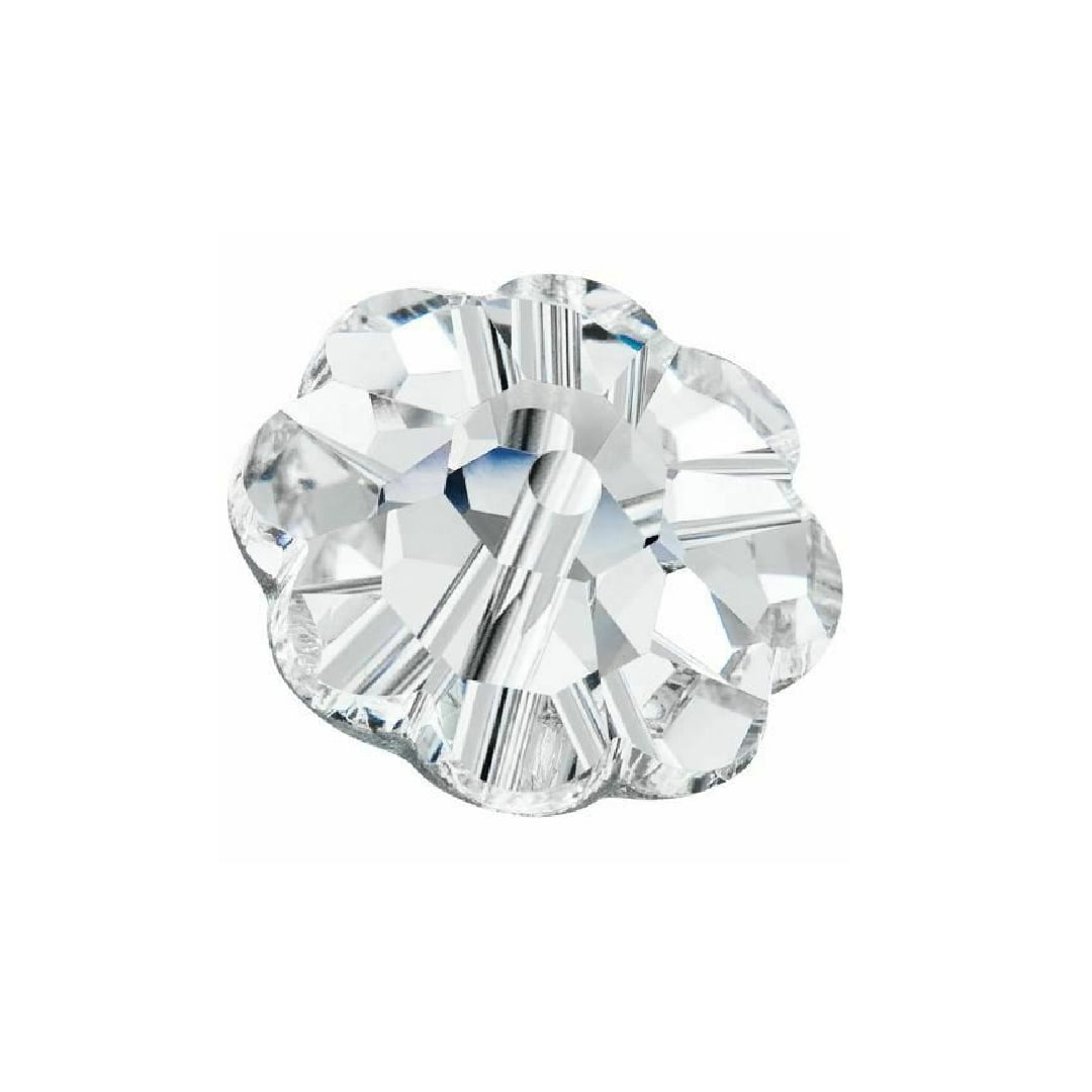 10mm Preciosa Flower Spacer β Crystal AB (Foiled)