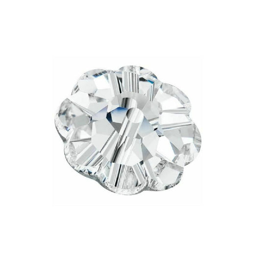 10mm Preciosa Flower Spacer – Crystal AB (Foiled)