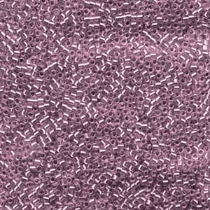 11/0 - Miyuki Delica - 5g Bag - Silver Lined Mauve - DB1204