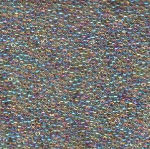 11/0 Miyuki Seed Beads - 25g Bag – Berry Lined Lt Topaz AB - Colour 342