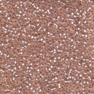 11/0 Miyuki Seed Beads - 25g Bag – Matte S/L Lt Blush – Colour 23F