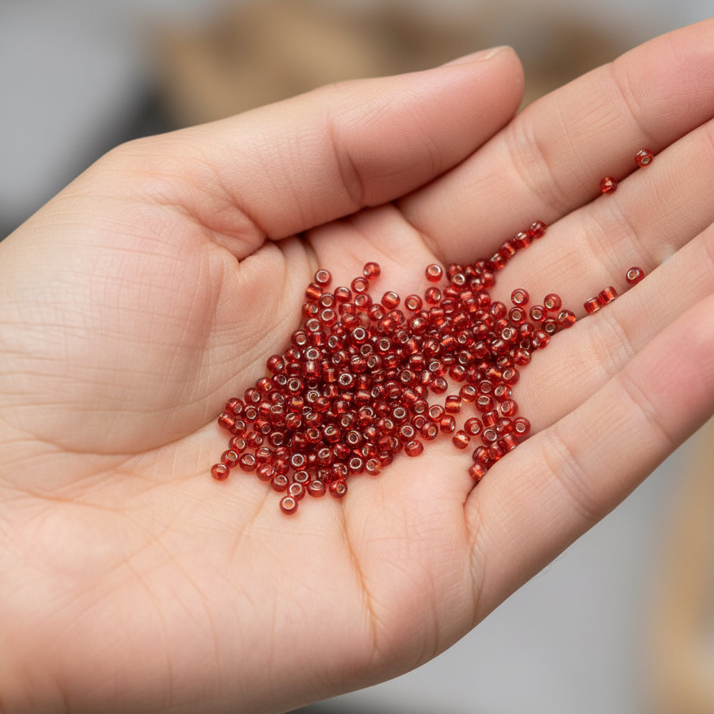11/0 Miyuki Seed Beads - Silver Lined Ruby - Colour 11 - 250g Wholesale Bag