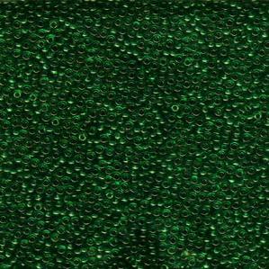 11/0 Miyuki Seed Beads - 25g Bag – Transparent Emerald - Colour 147
