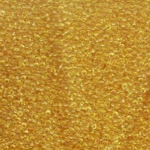 11/0 Miyuki Seed Beads 24 gram tube β Transparent Light Topaz - Colour 132