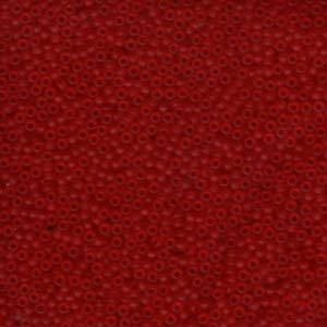11/0 Miyuki Seed Beads 25g Bag β Matte Transparent Red - Colour 141F