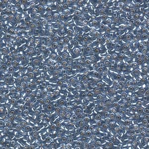 11/0 Miyuki Seed Beads - 25g Bag – Silver Lined Light Sapphire - Colour 2430