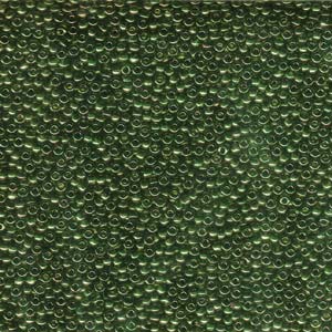 11/0 Miyuki Seed Beads - 25g Bag – Olive Green Gold Luster - Colour 306