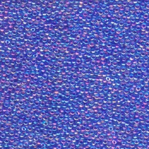 11/0 Miyuki Seed Beads - 25g Bag – Cobalt Lined Sapphire AB - Colour 353