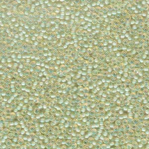 11/0 Miyuki Seed Beads - 25g Bag – Aqua Lined Lt Topaz AB - Colour 359