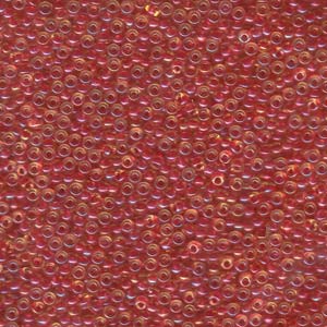 11/0 Miyuki Seed Beads - 25g Bag – Dark Pink Lined Amber - Colour 363