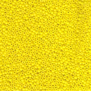 11/0 Miyuki Seed Beads - 25g Bag  – Opaque Yellow - Colour 404