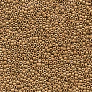11/0 Miyuki Seed Beads - 25g Bag – Duracoat Matte Gold - Colour 4202F