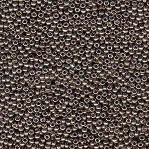 15/0 Miyuki Seed Beads - 5g Bag – Galvanized Pewter - Colour 4222