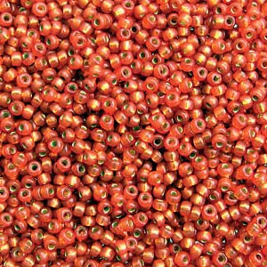 11/0 Miyuki Seed Beads - 25g Bag - Duracoat S/L Persimmon - Colour 4244