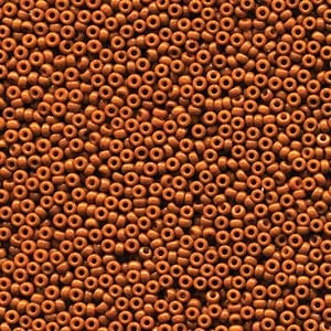15/0 Miyuki Seed Beads - 5g Bag – Duracoat Opaque Dyed Red Brown - Colour 4458