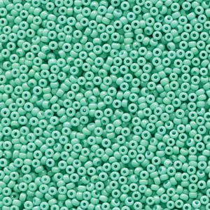 11/0 Miyuki Seed Beads - 25g Bag – Duracoat Opaque Dyed Turquoise - Colour 4475