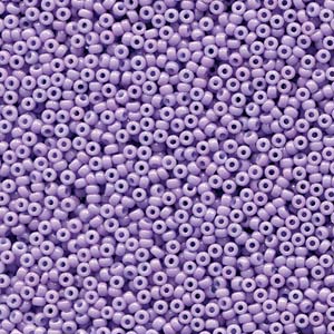 11/0 Miyuki Seed Beads - 25g Bag – Duracoat Opaque Dyed Lilac - Colour 4486