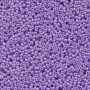 15/0 Miyuki Seed Beads - 5g Bag – Duracoat Opaque Dyed Pale Purple – Colour 4488