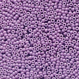15/0 Miyuki Seed Beads - 5g Bag – Opaque Dyed Purple – Colour 4489