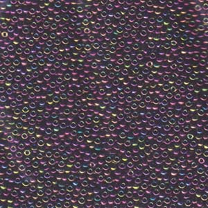 11/0 Miyuki Seed Beads - 25g Bag - Metallic Purple Green Iris - Colour 455D