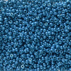 11/0 Miyuki Seed Beads - 25g Bag – Duracoat Galvanised Dark Capri Blue - Colour 5114