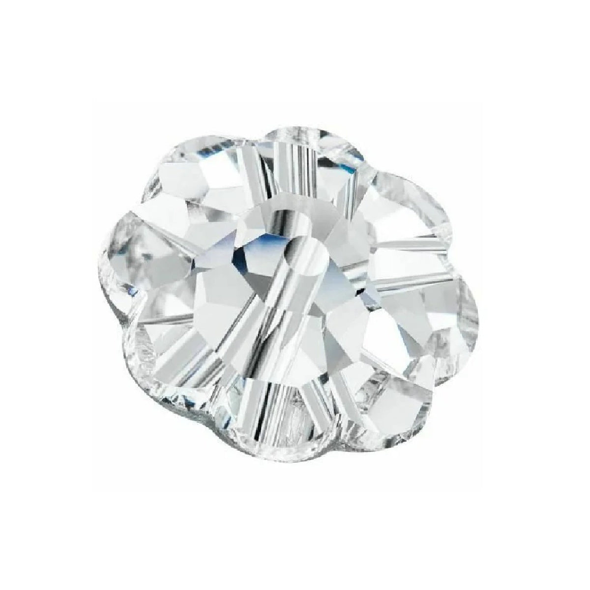 12mm Preciosa Flower Spacer β Crystal AB (Foiled)