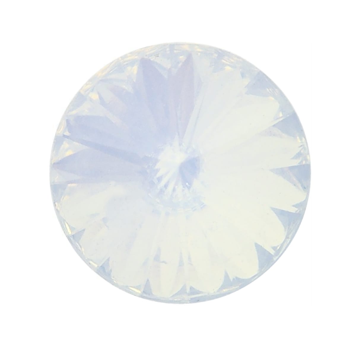 Aurora Rivoli 14mm Chaton - White Opal