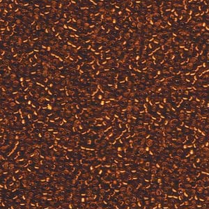 15/0 Miyuki Seed Beads - 5g Bag – Silver Lined Copper - Colour 1434