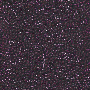 15/0 Miyuki Seed Beads - 5g Bag – Silver Lined Wine - Colour 1428