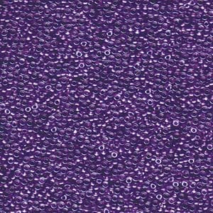 15/0 Miyuki Seed Beads 5g Bag – Sparkle Purple Lined Crystal  - Colour 1531