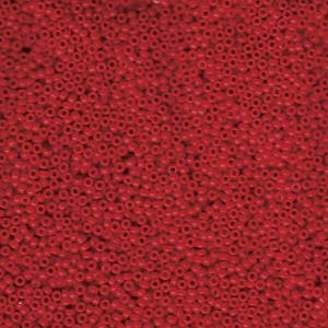 15/0 Miyuki Seed Beads - 5g Bag - Opaque Red - Colour 1684