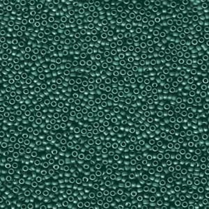 15/0 Miyuki Seed Beads - 5g Bag – Matte Metallic Teal Iris  - Colour 2066
