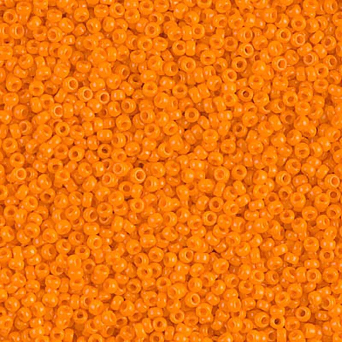 11/0 Miyuki Seed Beads - 25g Bag  β Opaque Tangerine - Colour 405