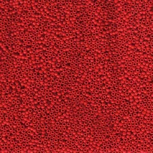 15/0 Miyuki Seed Beads 5g Bag – Opaque Red - Colour 408