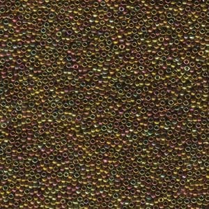 15/0 Miyuki Seed Beads - 5g Bag – Metallic Gold Iris - Colour 462
