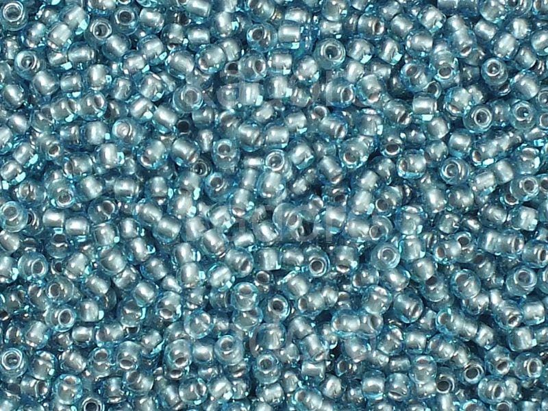 11/0 Toho Seed Beads - 10g Bag β Inside Colour Aqua Tin Lined - Colour 285