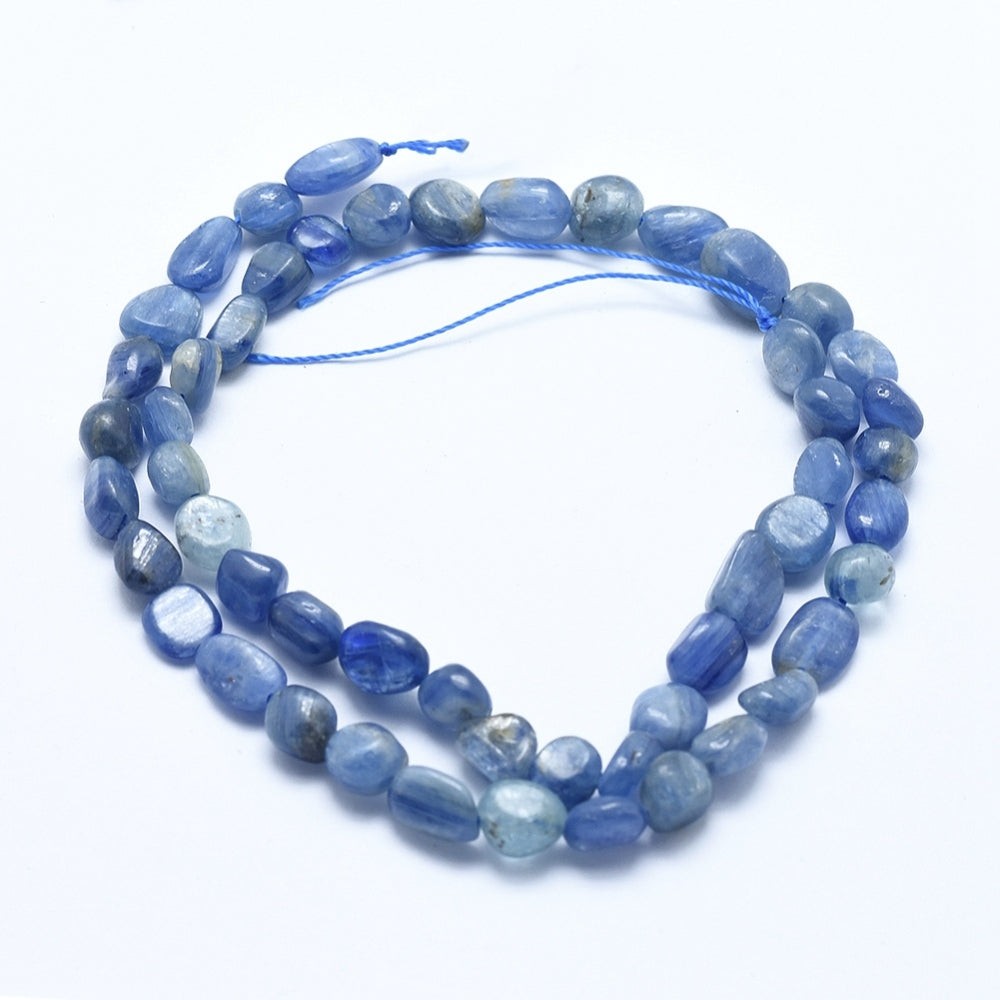 5x8mm Natural Kyanite Nugget Gemstone Strand - Approx 45 Beads