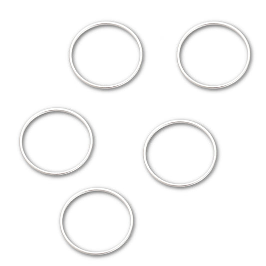 Silver Plated Brass – 20mm Ring