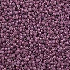 11/0 Toho Seed Beads - 10g Bag – Marbled – Opaque Pink/Pink - Colour 1202