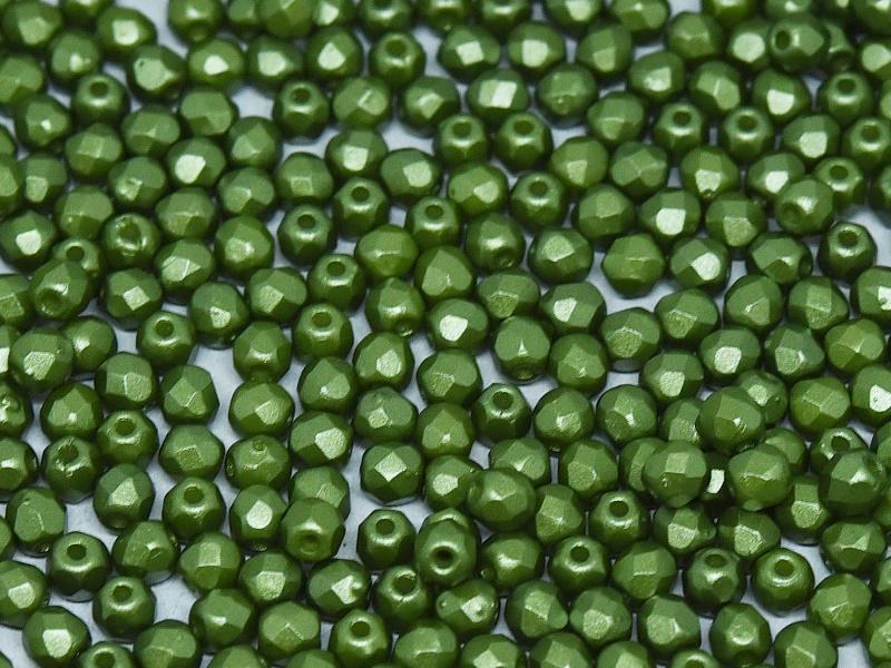 3mm Czech Fire-Polish – 02010/25034 – Pastel Olivine x 100