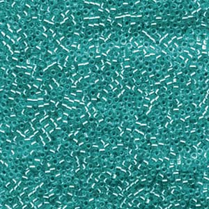 11/0 – Miyuki Delica - 5g Bag - Silver Lined Caribbean Teal – DB1208
