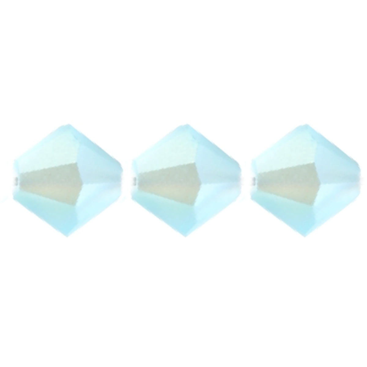 4mm Preciosa Bicones - Aqua Bohemica Matte AB - Pack of 30