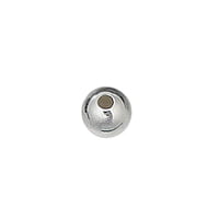 4mm Sterling Silver Round Beads - Per Bead