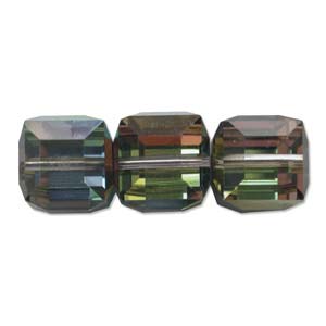 4mm Swarovski Cube Bead – Vitrail