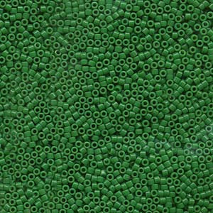 11/0 – Miyuki Delica - 5g Bag – Dyed Opaque Kelly Green – DB655
