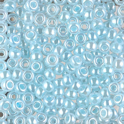 6/0 Miyuki Seed Beads - 25g Bag – Ceylon Light Aqua - Colour 522