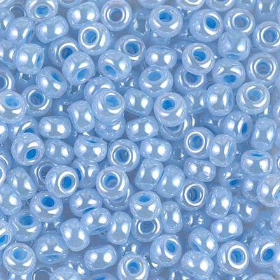 6/0 Miyuki Seed Beads - 25g Bag – Ceylon Sky Blue - Colour 524