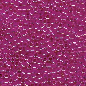 11/0 – Miyuki Delica  - 5g Bag – Fuchsia Lined Opal AB – DB1744